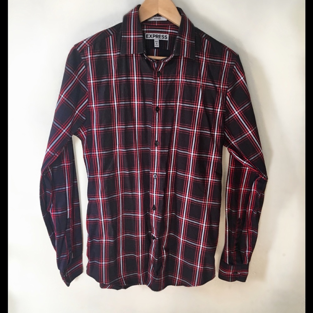 Express Fitted Dress Shirt Size Small